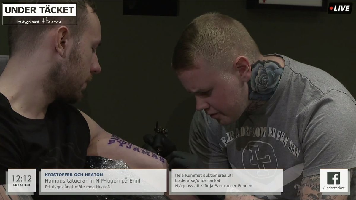 HeatoN tatuerar sig i liveTV.